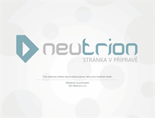 Tablet Screenshot of neutrion.cz